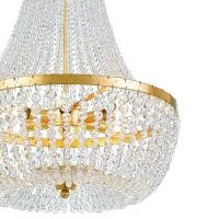 Six Light Chandelier by Crystorama - Rylee Collection, Antique Gold Finish - 608-GA