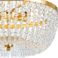 Six Light Chandelier by Crystorama - Rylee Collection, Antique Gold Finish - 608-GA