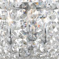 Three Light Semi Flush Mount by Crystorama - Archer Collection, Polished Chrome Finish - 783-CH-CL-MWP