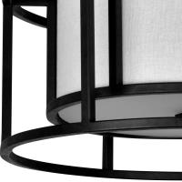 Two Light Flush Mount by Crystorama - Hulton Collection, Matte Black Finish - 9590-MK