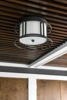 Two Light Flush Mount by Crystorama - Hulton Collection, Matte Black Finish - 9590-MK