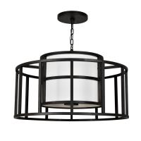 Five Light Chandelier by Crystorama - Hulton Collection, Matte Black Finish - 9595-MK