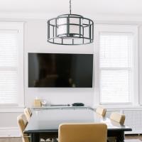 Five Light Chandelier by Crystorama - Hulton Collection, Matte Black Finish - 9595-MK