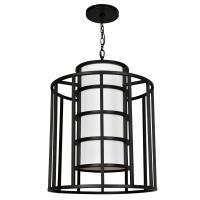 Six Light Chandelier by Crystorama - Hulton Collection, Matte Black Finish - 9597-MK