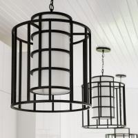Six Light Chandelier by Crystorama - Hulton Collection, Matte Black Finish - 9597-MK