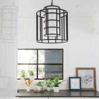 Six Light Chandelier by Crystorama - Hulton Collection, Matte Black Finish - 9597-MK