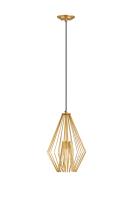 One Light Pendant by Z-Lite - Quintus Collection, Metallic Gold Finish - 442MP12-MG