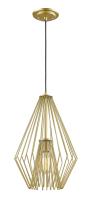One Light Pendant by Z-Lite - Quintus Collection, Metallic Gold Finish - 442MP12-MG