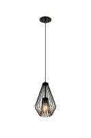 One Light Pendant by Z-Lite - Quintus Collection, Matte Black Finish - 442MP-MB