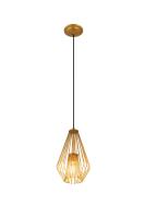 One Light Pendant by Z-Lite - Quintus Collection, Metallic Gold Finish - 442MP-MG