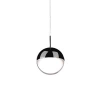 LED Pendant by Kuzco Lighting - Pluto Collection, Black Chrome Finish - 402801BC-LED