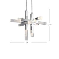 LED Pendant by Kuzco Lighting - Martelo Collection, Chrome Finish - PD53330-CH