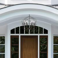 Six Light Outdoor Chandelier by Crystorama - Solaris Collection, English Bronze Finish - SOL-9326-EB
