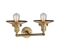 Two Light Bath Vanity by Innovations - Franklin Restoration Collection, Brushed Brass Finish - 208-BB-M4