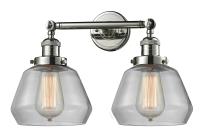 Two Light Bath Vanity by Innovations - Franklin Restoration Collection, Polished Nickel Finish - 208-PN-G172
