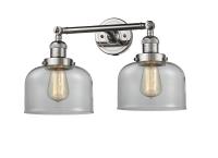 Two Light Bath Vanity by Innovations - Franklin Restoration Collection, Polished Nickel Finish - 208-PN-G72