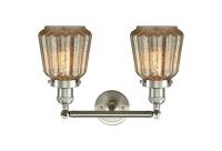 Two Light Bath Vanity by Innovations - Franklin Restoration Collection, Brushed Satin Nickel Finish - 208-SN-G146