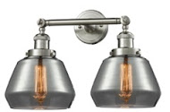 Two Light Bath Vanity by Innovations - Franklin Restoration Collection, Brushed Satin Nickel Finish - 208-SN-G173