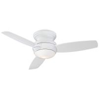 44"Ceiling Fan by Minka Aire - Traditional Concept Collection, White Finish - F593L-WH