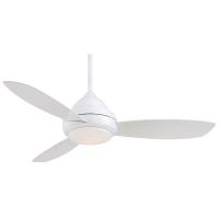 52"Ceiling Fan by Minka Aire - Concept I Collection, White Finish - F517L-WH