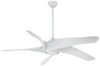 62"Ceiling Fan by Minka Aire - Artemis XL5 LED Collection, White Finish - F905L-WH