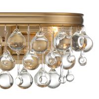 Six Light Bathroom Vanity by Crystorama - Calypso Collection, Vibrant Gold Finish - 133-VG