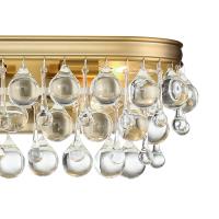 Eight Light Bathroom Vanity by Crystorama - Calypso Collection, Vibrant Gold Finish - 134-VG