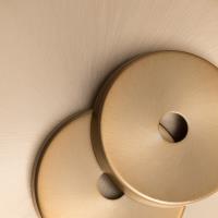 Three Light Flush Mount by Crystorama - Calypso Collection, Vibrant Gold Finish - 135-VG