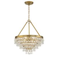 Six Light Chandelier by Crystorama - Calypso Collection, Vibrant Gold Finish - 136-VG
