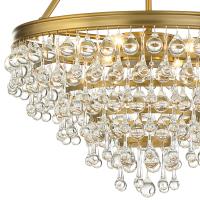 Six Light Chandelier by Crystorama - Calypso Collection, Vibrant Gold Finish - 136-VG