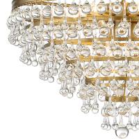 Eight Light Chandelier by Crystorama - Calypso Collection, Vibrant Gold Finish - 137-VG