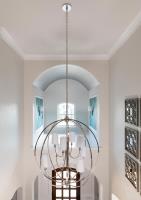 Eight Light Chandelier by Crystorama - Sylvan Collection, Polished Nickel Finish - 2246-PN