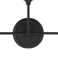 Three Light Bathroom Vanity by Crystorama - Sylvan Collection, Black Forged Finish - 2443-OP-BF