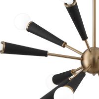 12 Light Chandelier by Crystorama - Zodiac Collection, Aged Brass Finish - 3812-AG
