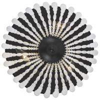 Three Light Flush Mount by Crystorama - Rylee Collection, Matte Black Finish - 600-MK