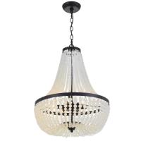 Six Light Chandelier by Crystorama - Rylee Collection, Matte Black Finish - 608-MK