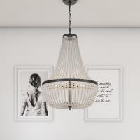 Six Light Chandelier by Crystorama - Rylee Collection, Matte Black Finish - 608-MK