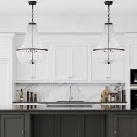 Six Light Chandelier by Crystorama - Rylee Collection, Matte Black Finish - 608-MK