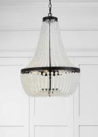 Six Light Chandelier by Crystorama - Rylee Collection, Matte Black Finish - 608-MK