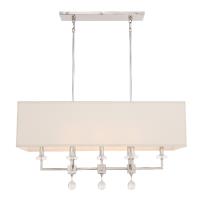 Eight Light Chandelier by Crystorama - Paxton Collection, Polished Nickel Finish - 8109-PN