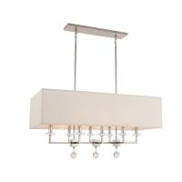 Eight Light Chandelier by Crystorama - Paxton Collection, Polished Nickel Finish - 8109-PN