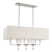 Eight Light Chandelier by Crystorama - Paxton Collection, Polished Nickel Finish - 8109-PN