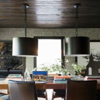 Six Light Chandelier by Crystorama - Alston Collection, Matte Black + White Finish - 8686-MK-WH