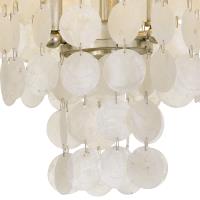 Three Light Flush Mount by Crystorama - Brielle Collection, Antique Silver Finish - BRI-3003-SA