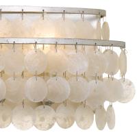 Five Light Bathroom Vanity by Crystorama - Brielle Collection, Antique Silver Finish - BRI-3005-SA