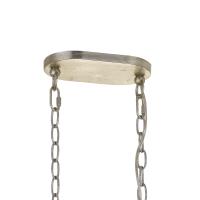 Six Light Chandelier by Crystorama - Brielle Collection, Antique Silver Finish - BRI-3009-SA