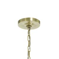 Eight Light Chandelier by Crystorama - Clover Collection, Aged Brass Finish - CLO-8898-AG