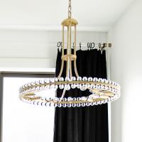 Eight Light Chandelier by Crystorama - Clover Collection, Aged Brass Finish - CLO-8898-AG