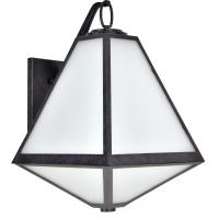 Three Light Outdoor Wall Sconce by Crystorama - Glacier Collection, Black Charcoal Finish - GLA-9702-OP-BC