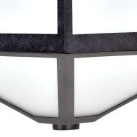 Three Light Outdoor Wall Sconce by Crystorama - Glacier Collection, Black Charcoal Finish - GLA-9702-OP-BC
